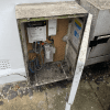 Meter Box With A Broken Door Lock